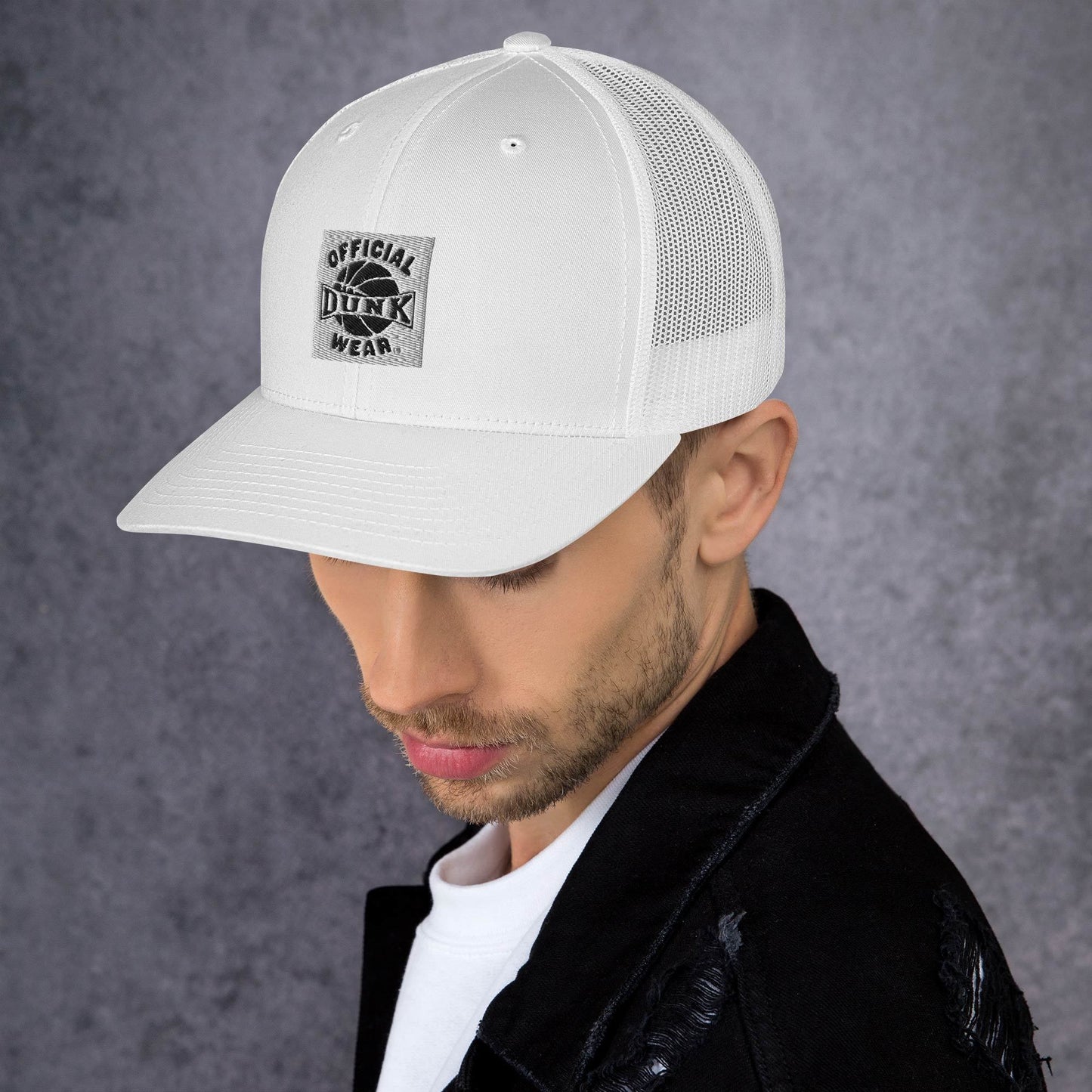 OFFICIAL DUNK WEAR WHITE TRUCKER HAT