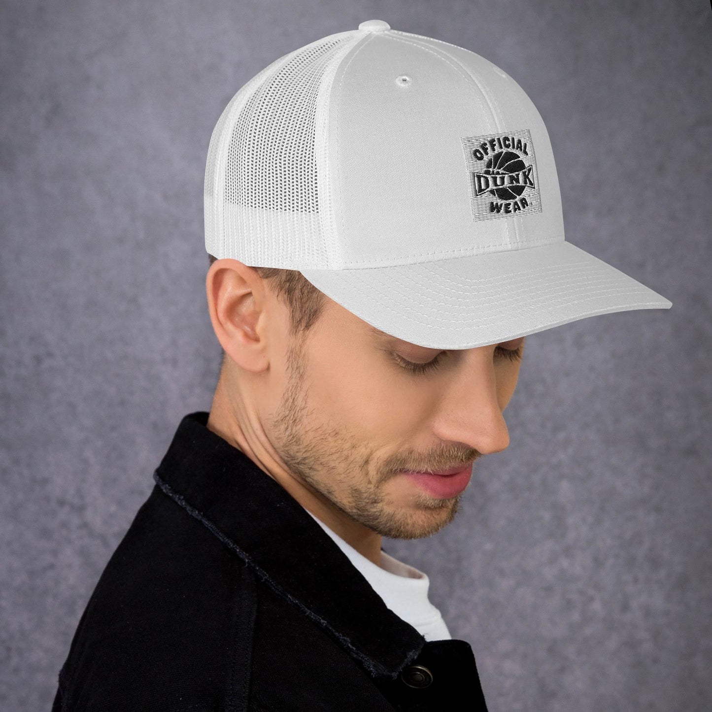 OFFICIAL DUNK WEAR WHITE TRUCKER HAT